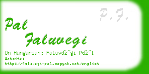 pal faluvegi business card